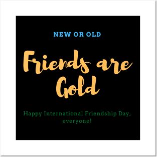 Colorful International Friendship Day Original Posters and Art